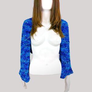 Oookies Wear Chenille Shrug/Bolero Long Sleeve Sweater